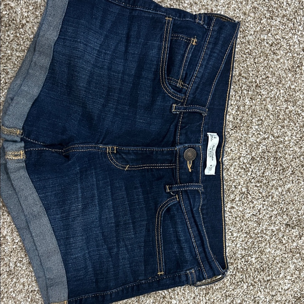 Abercrombie & Fitch Indigo Denim Shorts